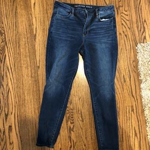 EUC American Eagle super high rise jeggings 14